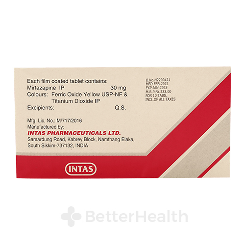 Mirnite 30mg、ミルナイト