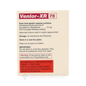 Venlor XR 75mg, ベンロール XR 75mg