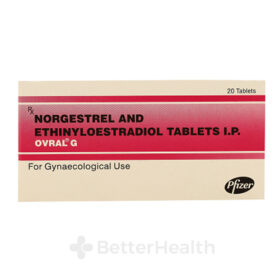 Ovral G 20 tabs pack 0.5 0.05 mg