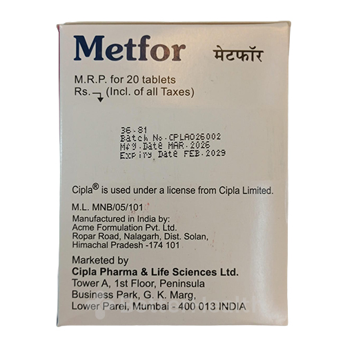 Metfor 500 mg